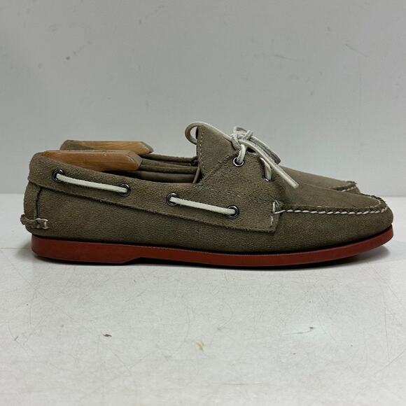 EXCELLENT Rancourt & Co. x Jack Spade Gray Suede Boat Shoe Maine USA 7.5 D main image 5